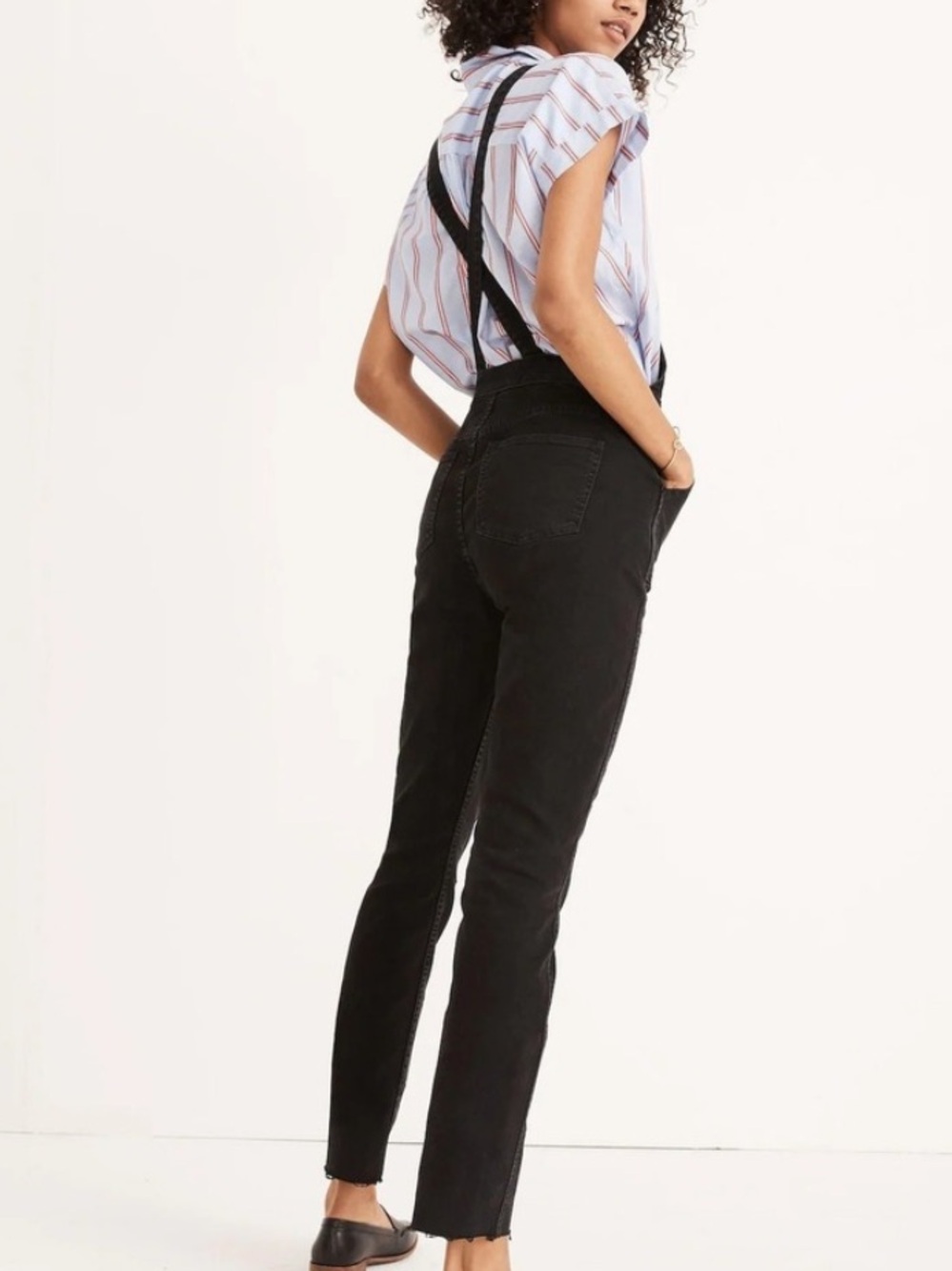 MADEWELL skinny stretch overalls in Lunar Wash sIze Large - Picture 2 of 14